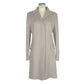 Elegant Beige Wool Martingale Coat