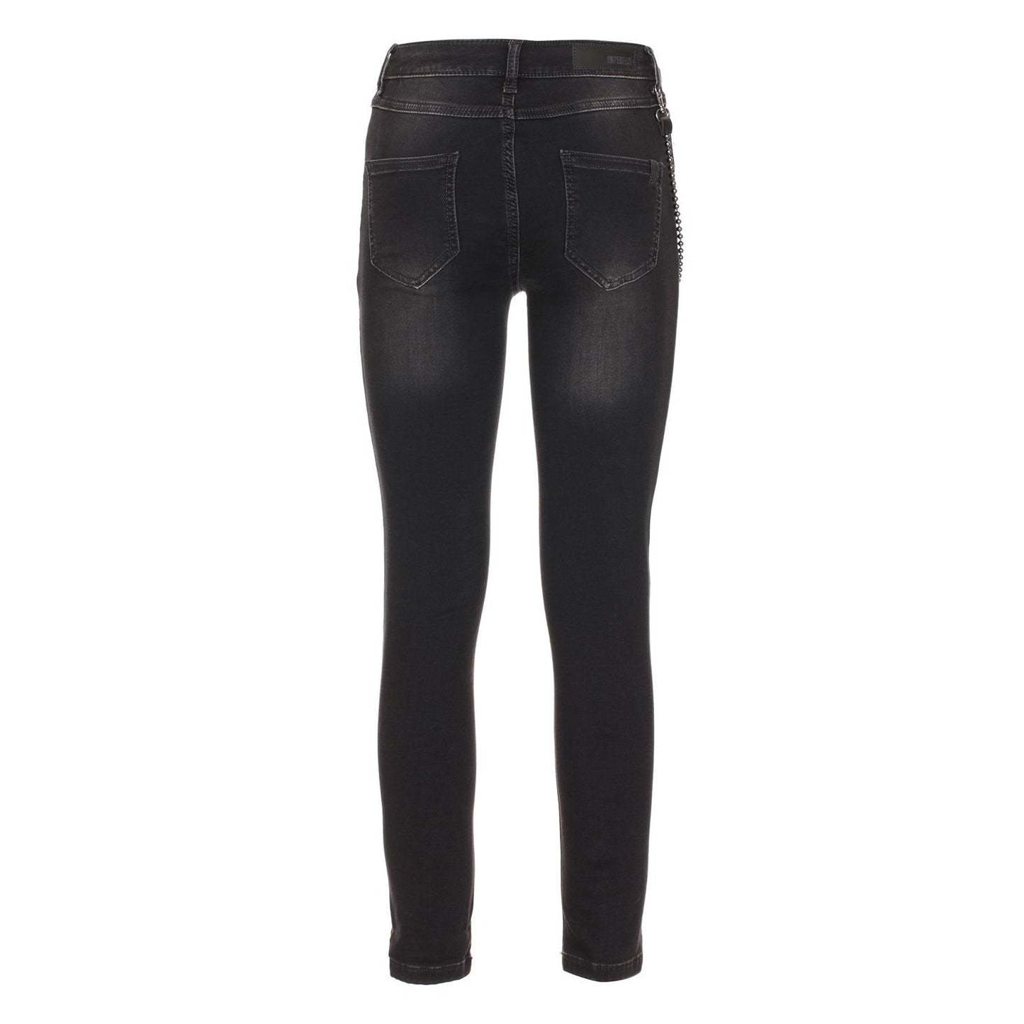 Sleek Black Cotton-Blend Sweat Pants