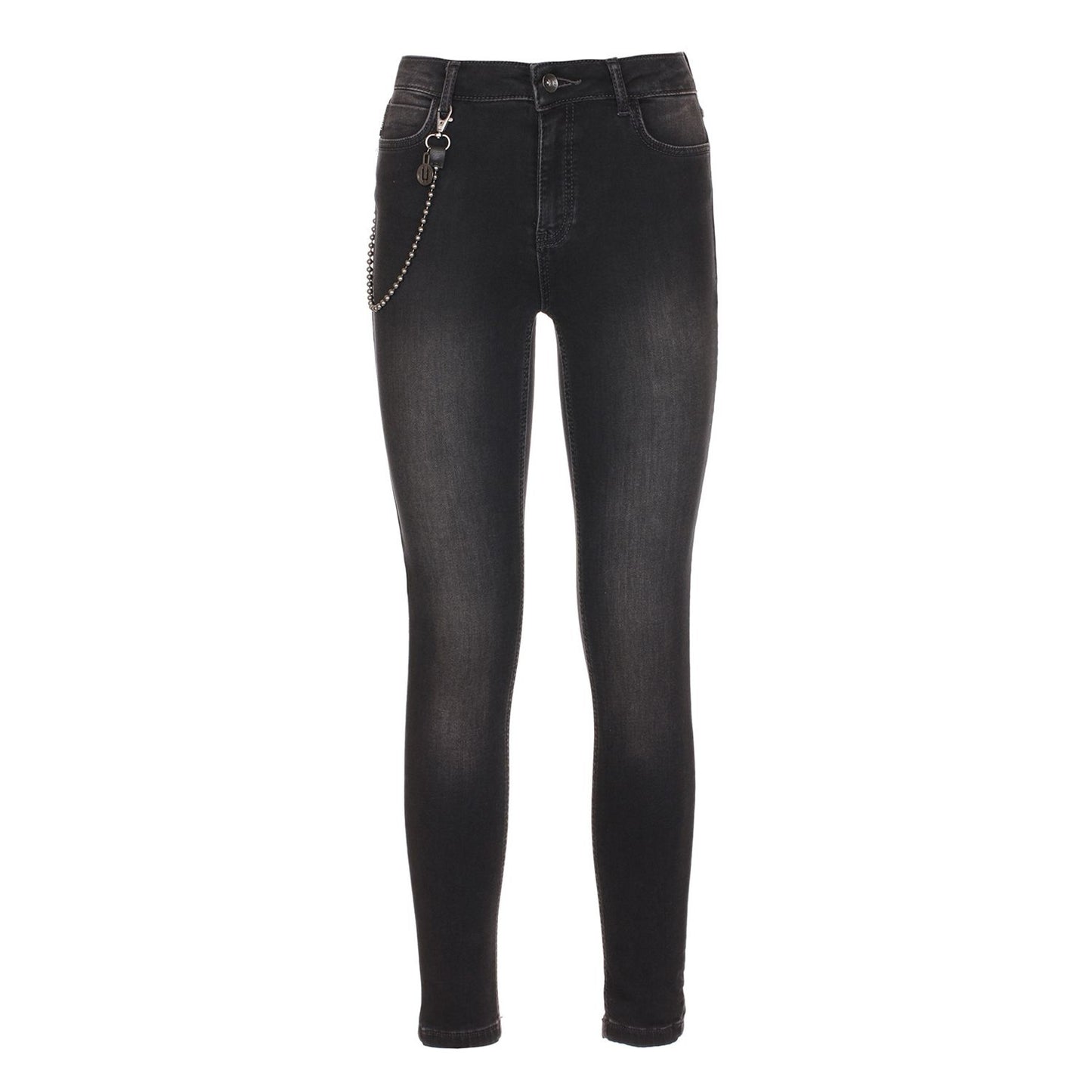 Sleek Black Cotton-Blend Sweat Pants