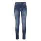 Chic Blue Cotton-Stretch Sweat Pants