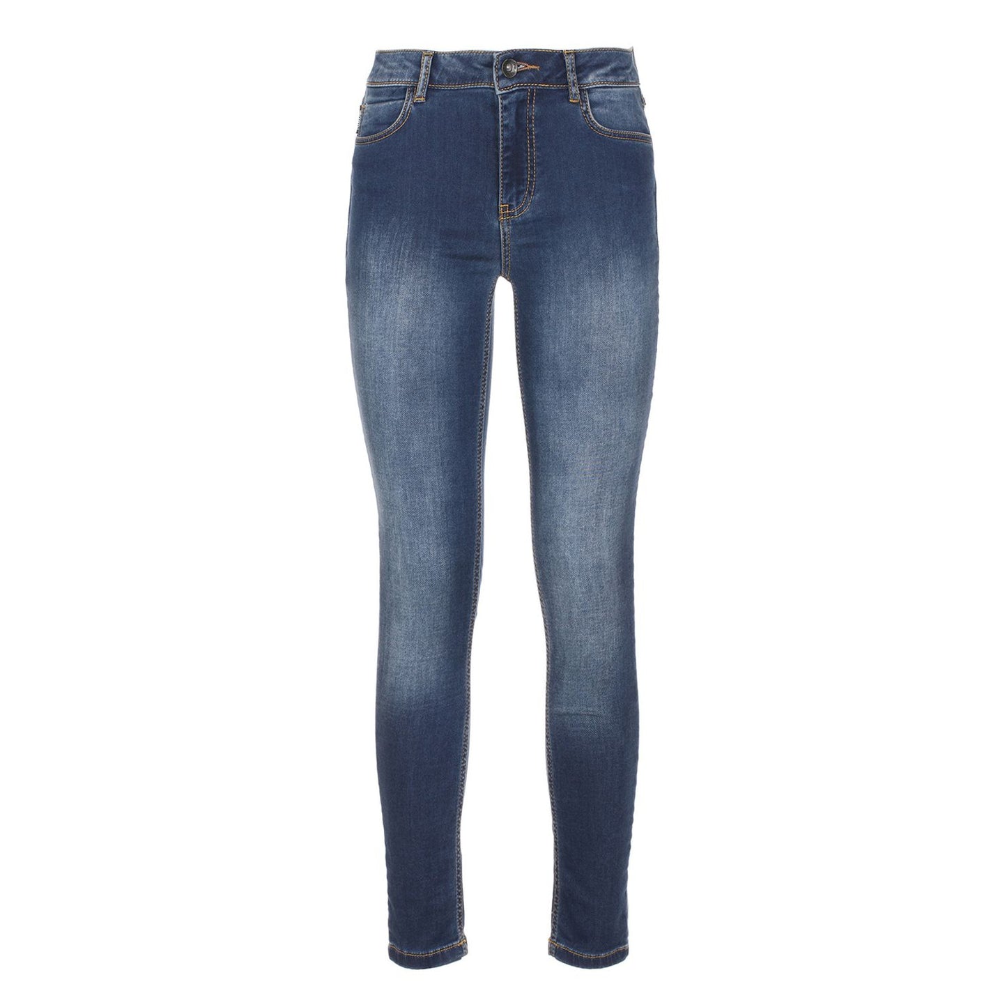 Chic Blue Cotton-Stretch Sweat Pants
