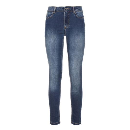 Chic Blue Cotton-Stretch Sweat Pants