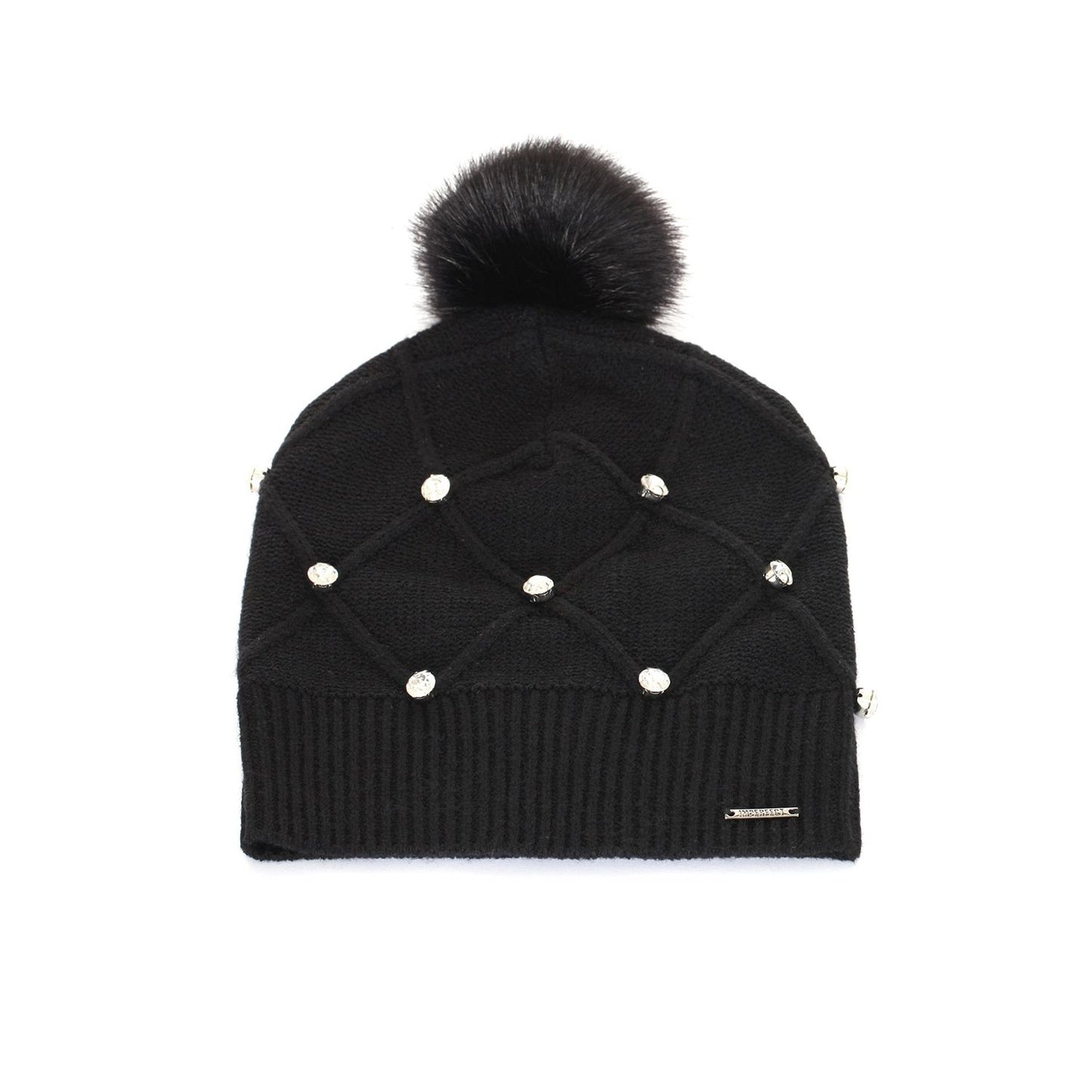 Chic Black Knitted Winter Hat
