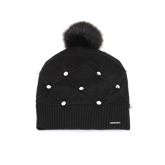 Chic Black Knitted Winter Hat