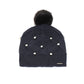 Chic Blue Knit Hat for Elegant Warmth