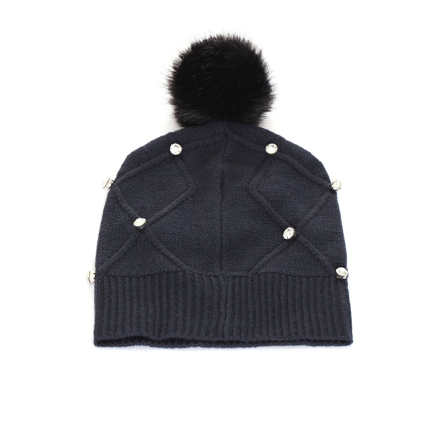 Chic Blue Knit Hat for Elegant Warmth