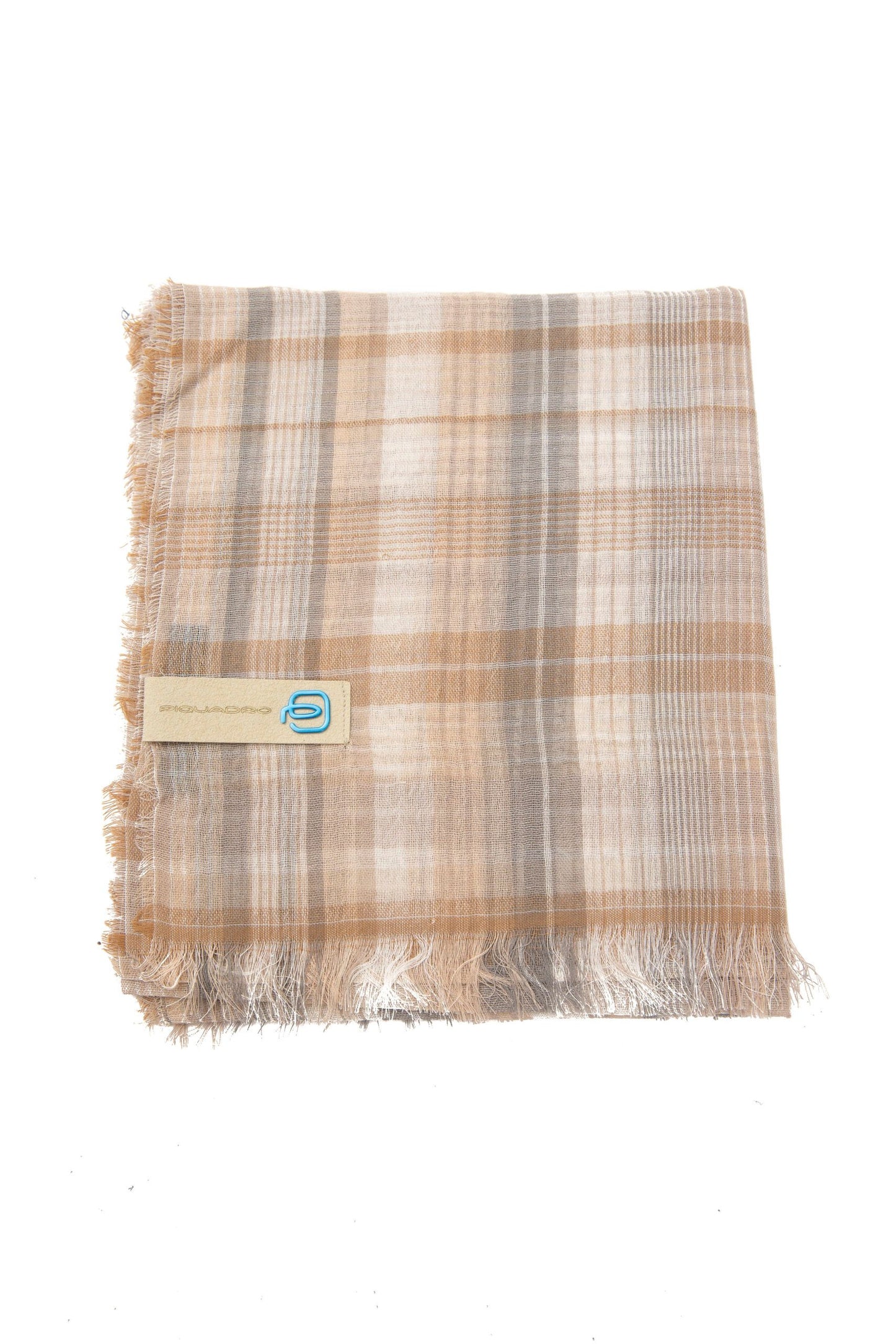 Elegant Beige Hand Embroidered Cotton Scarf