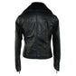 Chic Faux Leather Outerwear in Black