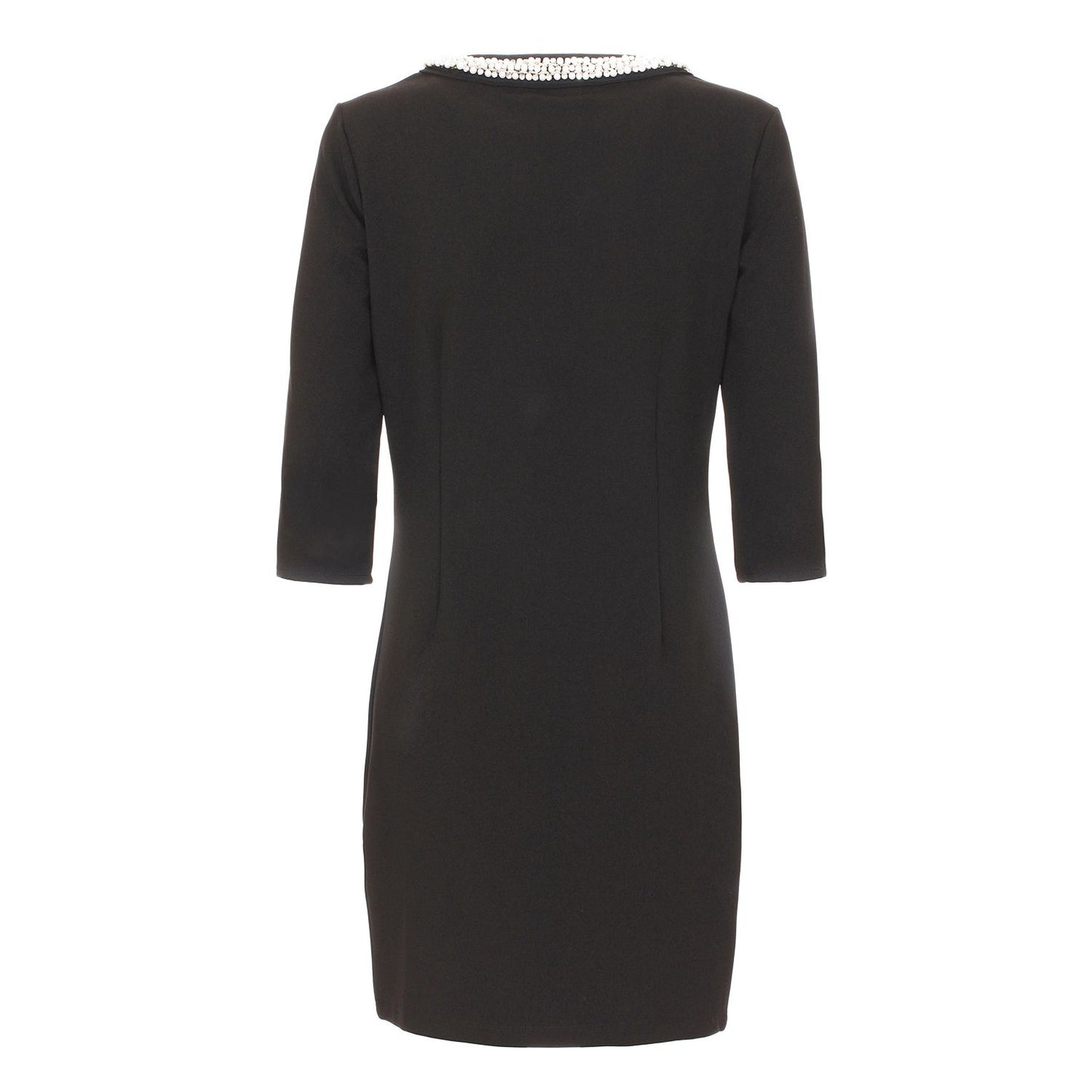 Elegant Long Sleeve Black Dress