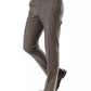 Elegant Gray Woolen Suit Pants - Drop 7 Cut
