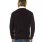 Embroidered V-Neck Merino Wool Sweater