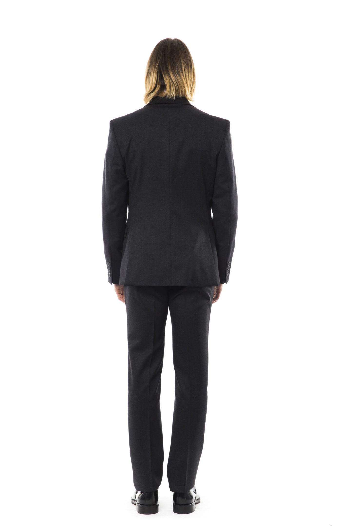 Elegant Slim Fit Wool Suit Set