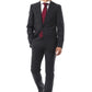 Elegant Gray Slim Fit Wool Suit