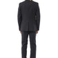 Elegant Gray Slim Fit Wool Suit