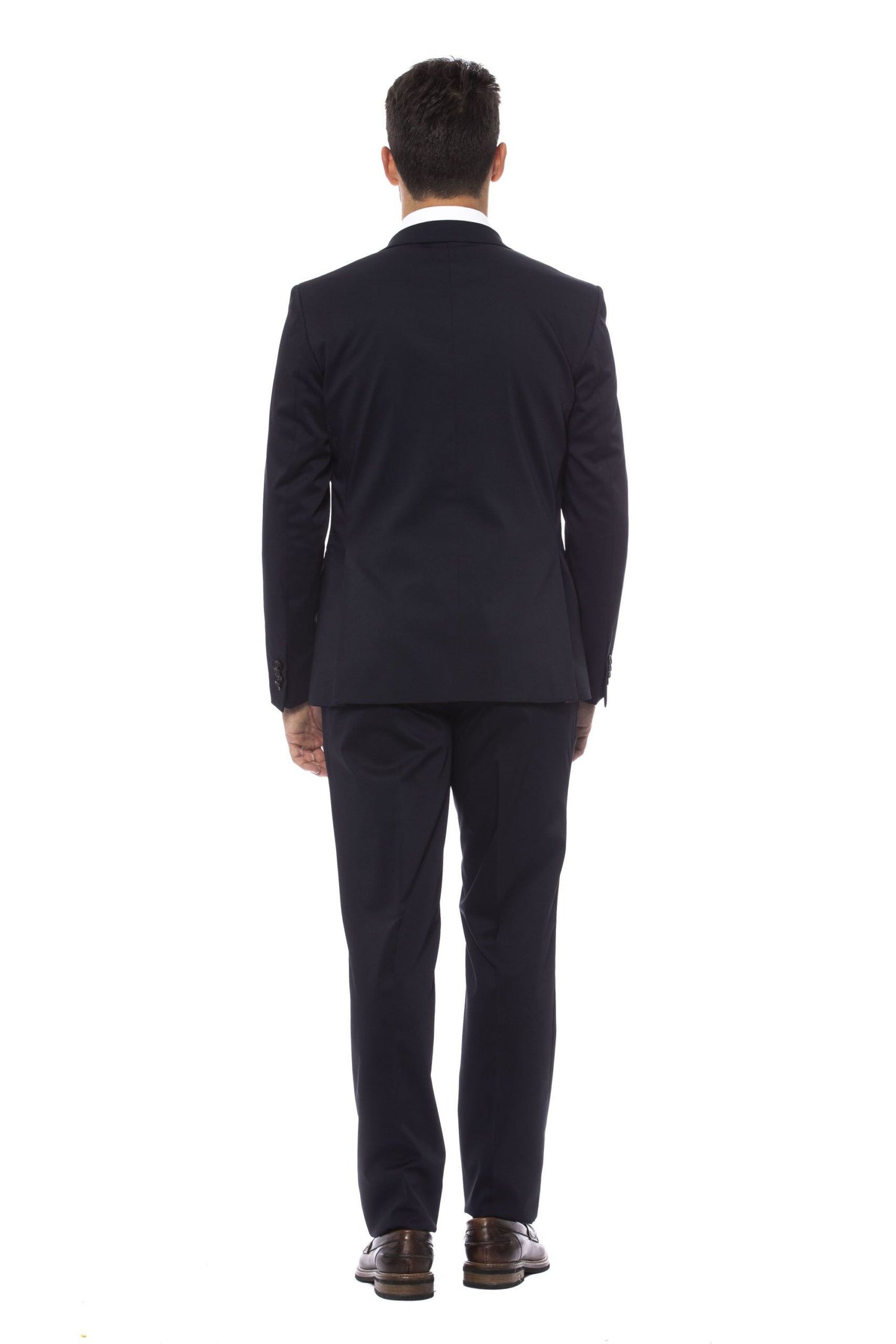Elegant Blue Slim Fit Men's Suit