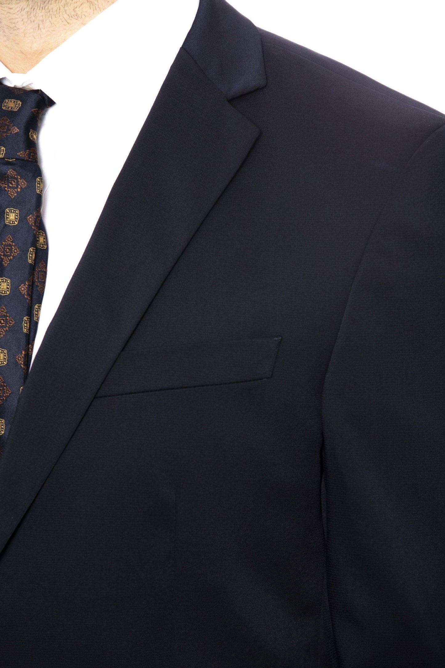 Elegant Blue Slim Fit Men's Suit
