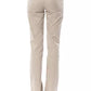Elegant Beige Cotton Trousers