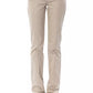 Elegant Beige Cotton Trousers