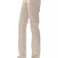 Elegant Beige Cotton Trousers