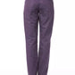 Chic Purple Cotton-Blend Trousers
