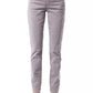 Chic Gray Cotton Blend Pants