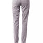 Chic Gray Cotton Blend Pants