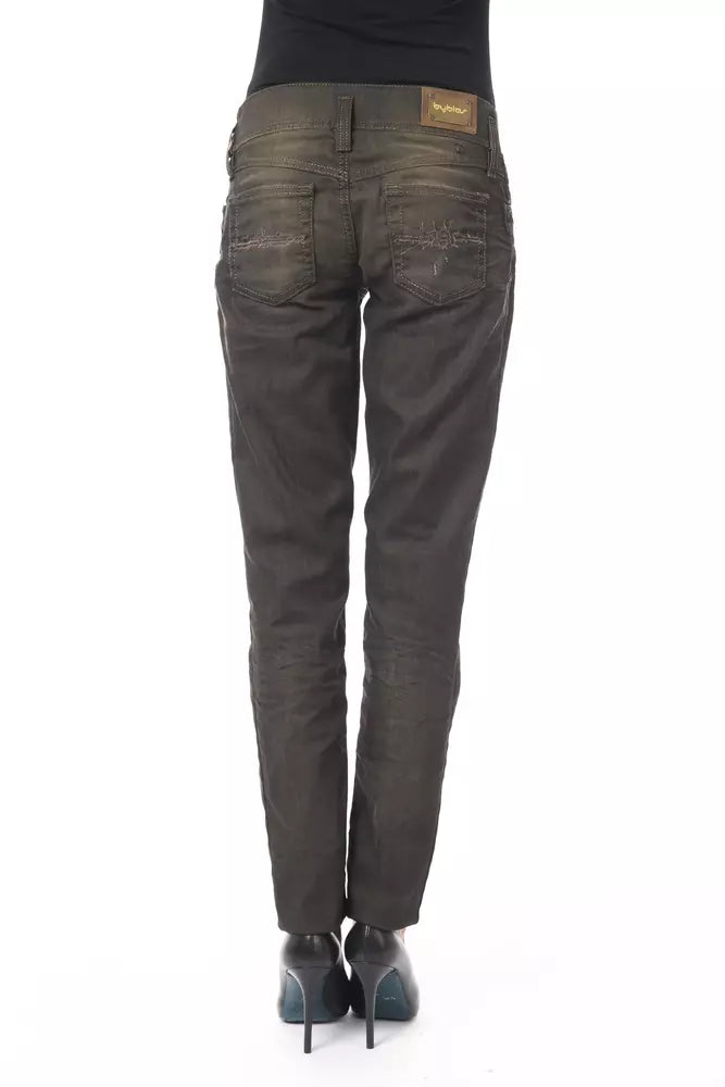 Sleek Black Washed Effect Jeans