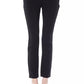Elegant Black Skinny Pants with Unique Detail