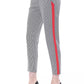 Chic Black and White Patterned Trousers