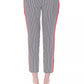 Chic Black and White Patterned Trousers