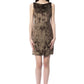 Elegant Sleeveless Short Dress with Exquisite Prints