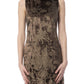 Elegant Sleeveless Short Dress with Exquisite Prints