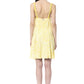 Ravishing Backless Yellow Cocktail Dress