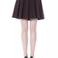 Chic Tulip Brown Skirt - Cotton Blend Elegance