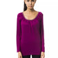 Chic Purple Long Sleeve Round Neck Tee