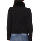 Chic High Collar Short Down Jacket in Black