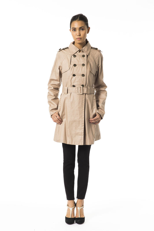 Elegant Double Breasted Trench Coat with Belt