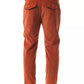 Elegant Orange Regular Fit Trousers