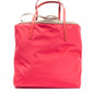 Chic Red Fabric Patent Tote for Her