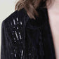 Sequin Embrace Long Sleeve Blazer