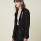 Sequin Embrace Long Sleeve Blazer