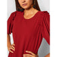 Radiant Red Tulle Knee-Length Evening Dress