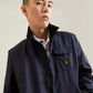 Sleek Nylon Men's Zip Jacket – Side & Breast Pockets