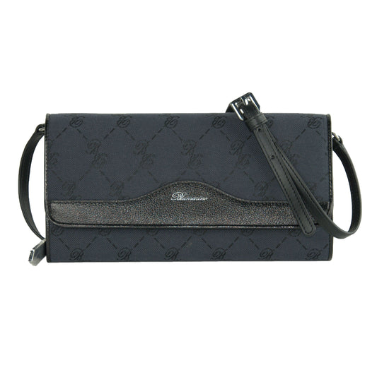 Elegant Black Cotton Blend Pochette