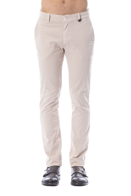 Slim Fit Chino Pants in Elegant Beige