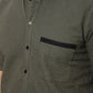 Verri Army Regular Fit Cotton Blend Shirt