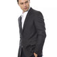 Elegant Gray Wool Men's Blazer