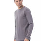 Elegant Long Sleeve Gray T-Shirt