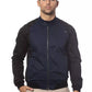 Sleek Blue Bomber Jacket - Men's Couture