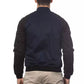 Sleek Blue Bomber Jacket - Men's Couture